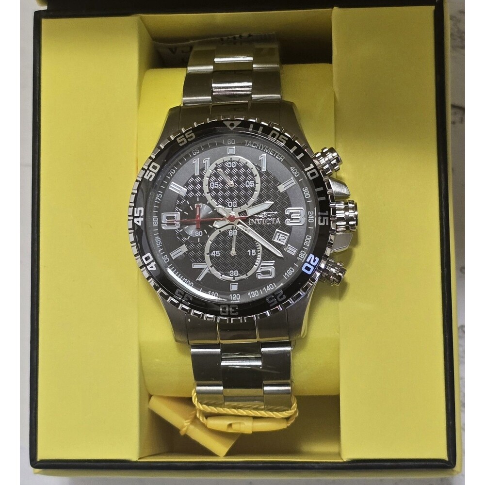 Invicta Specialty Mach Gala Men's Watch  48mm  Black Dial Steel 69804 Brand New